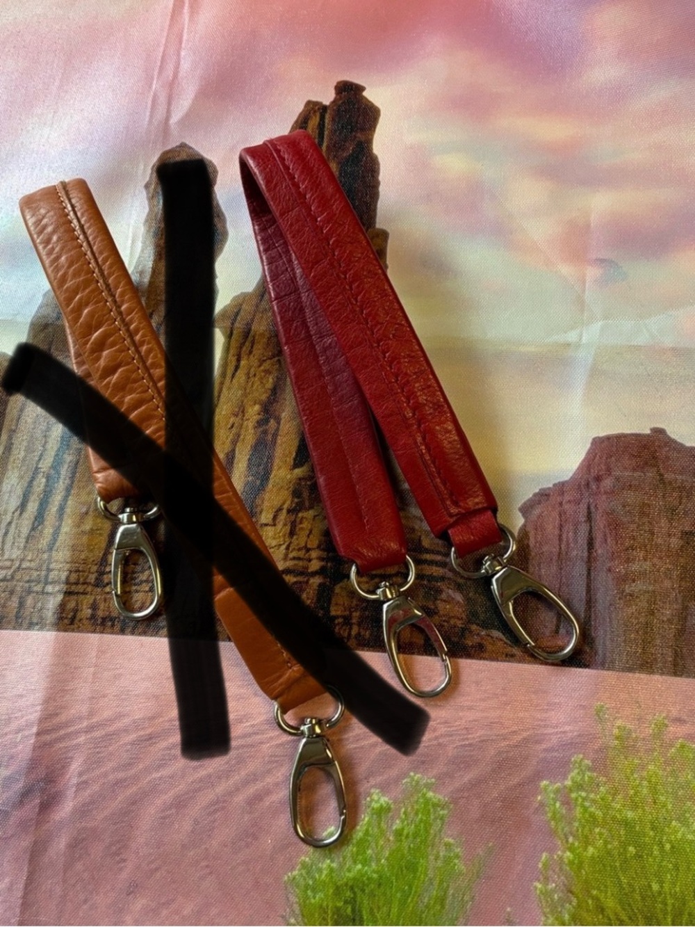 Tignanello Red Leather Replacement shoulder Strap.